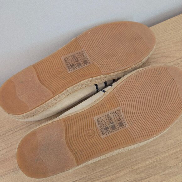 Soludos Womens Sz 10/40.5 Slip On Bonjour Canvas Espadrilles Loafers New Coastal - Picture 5 of 8